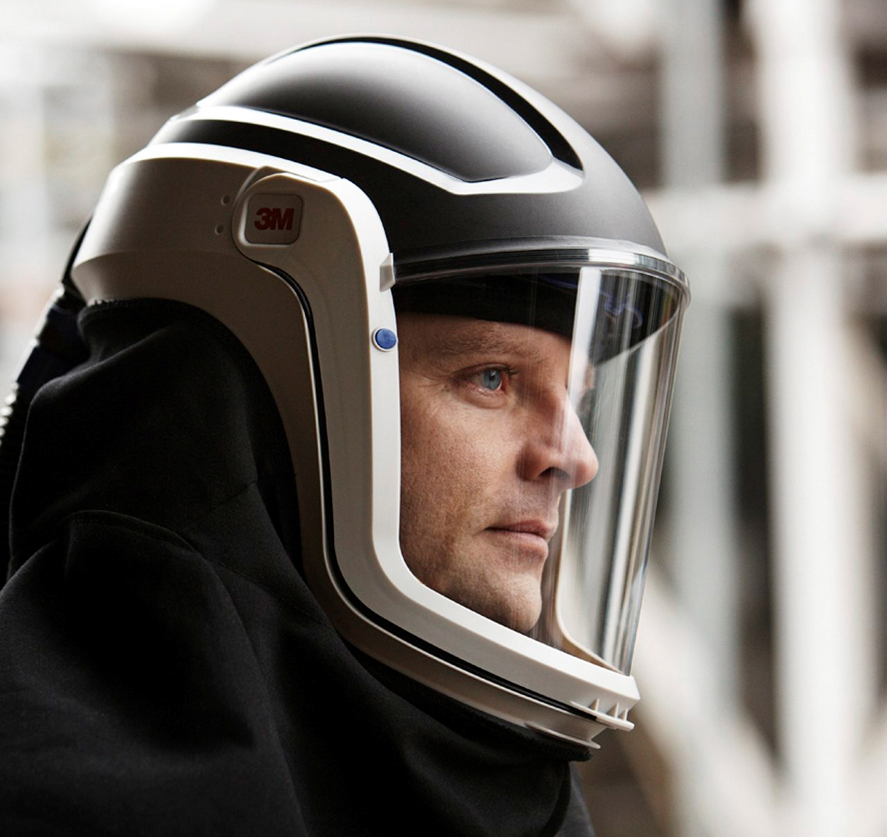 Red dot ，award-winning work，3M brand，Transparent tool helmet，